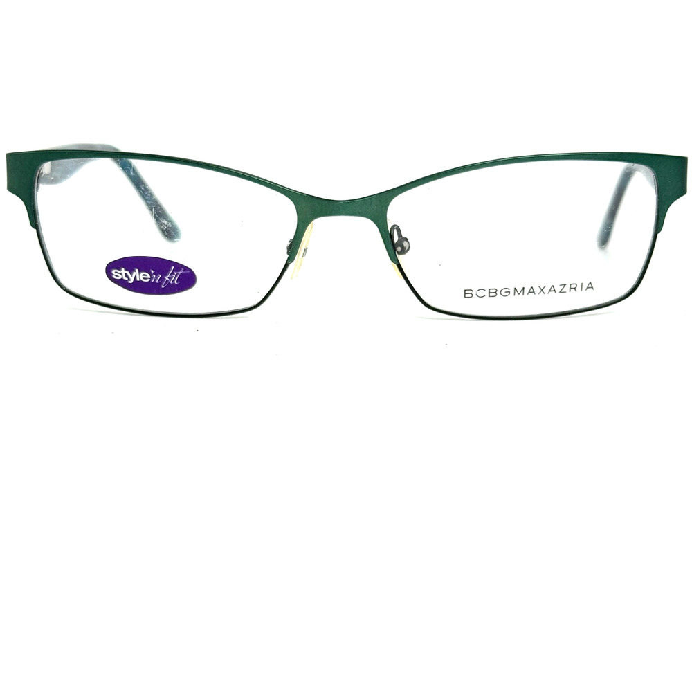 Bcbgmaxazria Eyeglasses Frame Women Brynn Teal Metal Half Rim 56-17-140 H20784